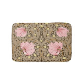 W Morris Pimpernel Pattern in Pink & Sepia Badmat (Voorkant)