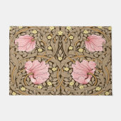 W Morris Pimpernel Pattern in Pink & Sepia Deurmat (Voorkant)