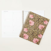 W Morris Pimpernel Pattern in Pink & Sepia Planner (Display)