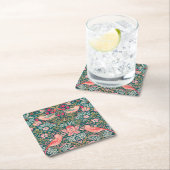 W Morris Pink Strawberry Thief Kartonnen Onderzetters (Insitu)