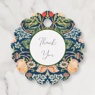 W Morris Strawberry Thief Favor Label