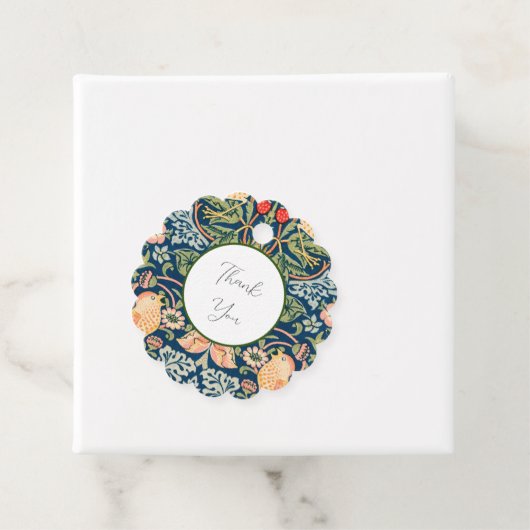 W Morris Strawberry Thief Favor Label (In situ)