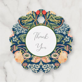 W Morris Strawberry Thief Favor Label