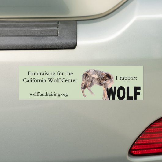 W.O.L.F. Bumpersticker (Op auto)