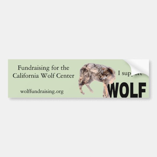 W.O.L.F. Bumpersticker (Voorkant)