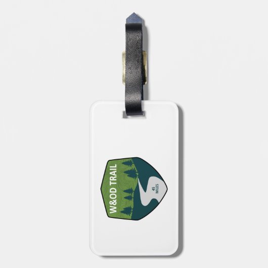 W&OD Trail Bagagelabel (Achterkant verticaal)