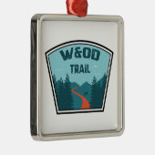 W&OD Trail Metalen Ornament (Rechts)