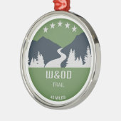 W&OD Trail Metalen Ornament (Links)