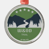 W&OD Trail Metalen Ornament (Voorkant)