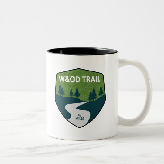 W&OD Trail Tweekleurige Koffiemok (Rechts)