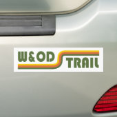 W&OD Trail Virginia Bumpersticker (Op auto)