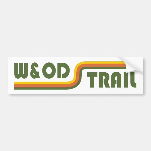 W&OD Trail Virginia Bumpersticker (Voorkant)