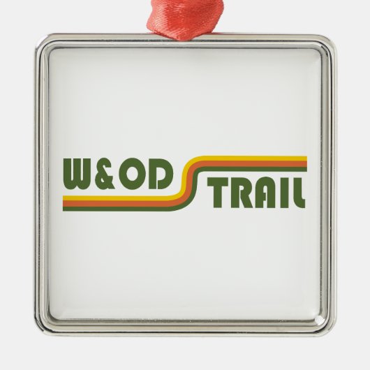 W&OD Trail Virginia Metalen Ornament (Voorkant)