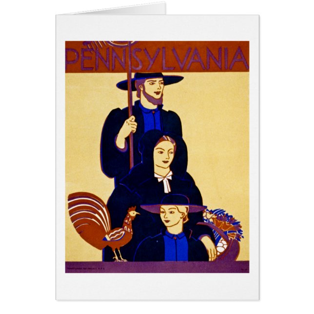 W.P.A. Pennsylvania Travel Poster  (Voorkant)