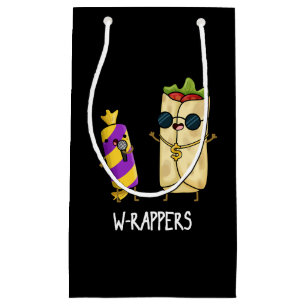 W-rappers Funny Food Pun Dark BG Klein Cadeauzakje