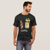 W-rappers Funny Food Pun Dark BG T-shirt (Voorkant volledig)
