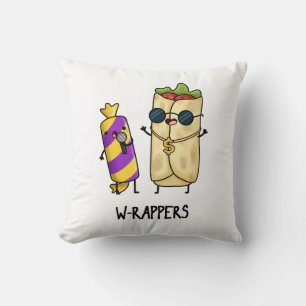 W-rappers Funny Food Pun Kussen