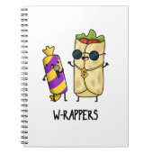 W-rappers Grappig Voedsel Pun Notitieboek (Voorkant)