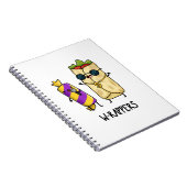 W-rappers Grappige Voedsel Pun  Notitieboek (Rechterzijde)