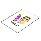 W-rappers Grappige Voedsel Pun  Notitieboek (Linkerzijde)