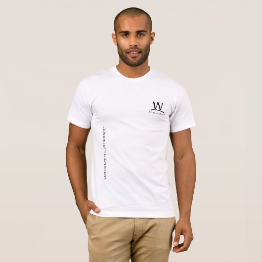 W Real Estate Experience the Difference Shirt (Voorkant volledig)