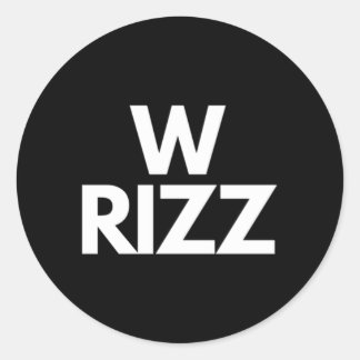 W Rizz Ronde Sticker
