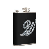 W Script "Diamond Bling"-fles Heupfles (Rechts)