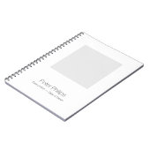 W Sjabloon Funeral Guest Book Voeg favoriete foto Notitieboek (Linkerzijde)