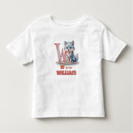 W staat voor William - Custom Peuter Name T-shirt