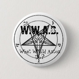 W.W.A.D. Wat zou Anton doen? Ronde Button 5,7 Cm