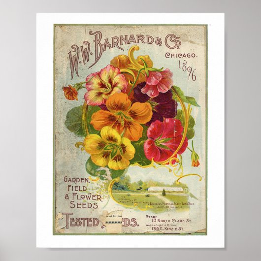 W.W. Barnard & Co. Garden, Field & Flower Seed 189 Poster (Voorkant)