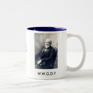 W.W.G.D.? KoffieMok Tweekleurige Koffiemok