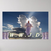 W.W.J.D.-Poster, ontworpen door TreasureForAllUSA. Poster (Voorkant)
