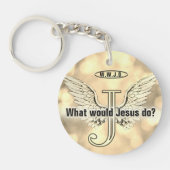 W.W.J.D Wat zou Jezus doen? Sleutelhanger (Voorkant)
