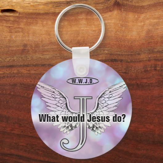 W.W.J.D Wat zou Jezus doen? Sleutelhanger (Achterkant)