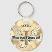 W.W.J.D What would Jesus do? Sleutelhanger (Voorkant)