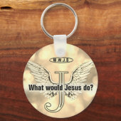 W.W.J.D What would Jesus do? Sleutelhanger (Voorkant)