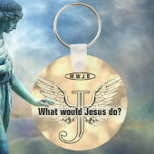 W.W.J.D What would Jesus do? Sleutelhanger