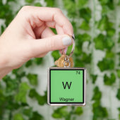W - Wagner Grappig Chemie Element Symbool T-Shirt Sleutelhanger (Hand)