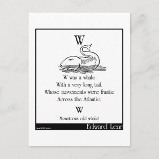 W was een walvis briefkaart
