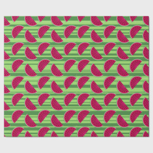 W watermeloenschijfjes Patroon Cadeaupapier