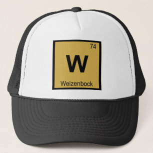 W - Weizenbock Bier Chemie Periodiek Systeem Trucker Pet