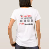 W Wicking T-Shirt-DFW Diabetes/Exercise T-shirt (Achterkant)