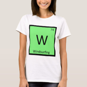 W - Windsurfsport Scheikunde Periodiek Systeem T-shirt