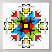 WA0011 Muur Kunst van Bulgaars motief shevitsa roo