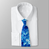 (wa05) Stropdas van de blauwe waterreflectie (Gebonden)