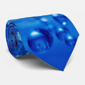 (wa05) Stropdas van de blauwe waterreflectie (Opgerold)