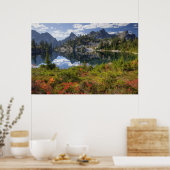 WA, Alpine Lakes Wilderness, Gem Lake, met Poster (Keuken)