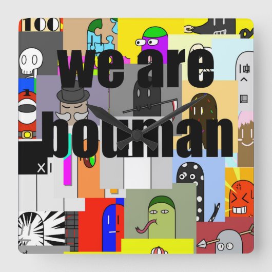 wa are bouman＃1 vierkante klok (Voorkant)