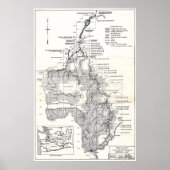 WA Columbia River - Coulee Dam Project Plan 1932 Poster (Voorkant)
